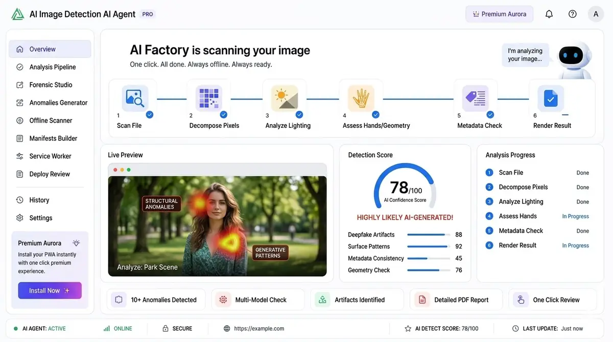 AI transaction monitoring — example of the AI tool dashboard software